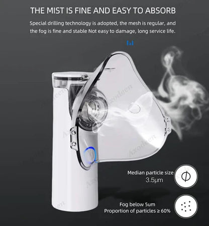 Portable Mesh Nebulizer Machine for Adults & Kids | Free Delivery